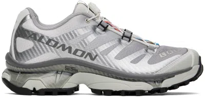 Salomon Gray Xt-4 Og Sneakers In Silber