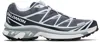 Salomon Xt-6 Grisaille Grey Mesh Sneakers In Gray
