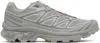 Salomon Gray Xt-6 Sneakers In Ghost Gray / Ghost G
