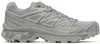 Salomon Gray Xt-6 Sneakers In Ghost Gray/ghost Gra