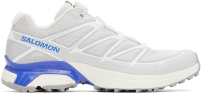 Salomon Gray Xt-pathway 2 Sneakers In Lunar Rock / Ultrama