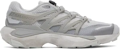 Salomon Gray Xt Pu.re Advanced Sneakers In Gray Violet/flint Gr