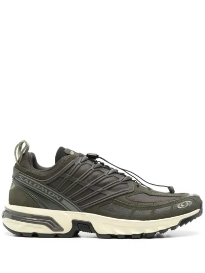SALOMON GREEN LACE UP SNEAKER