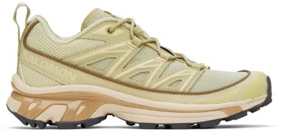 Salomon Green Xt-6 Expanse Sneakers In Alfalfa/shortbread/a