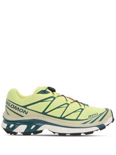 Salomon Advanced Xt-6 Logo-print Sneakers In Yellow