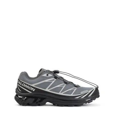 Salomon Grey Logo Xt-6 Protective Sneakers In Gray