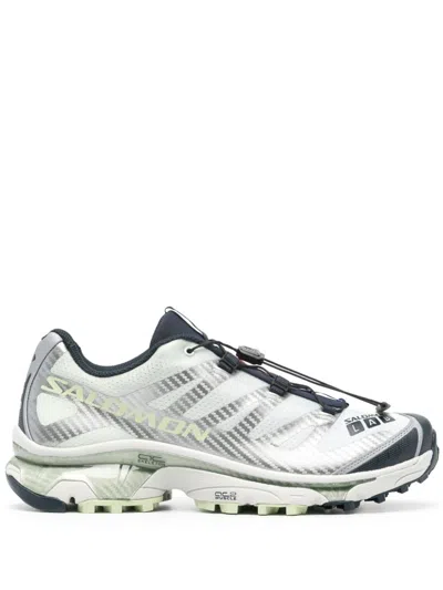 Salomon Grey Xt-4 Og Running Shoes In Green