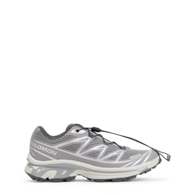 Salomon Grey Xt-6 Streets Sneakers In Gray