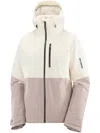 Salomon Hooded Colour-block Jacket In Neutral