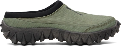 Salomon Khaki Snowclog Slippers In Deeplichengreen/deep