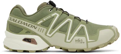Salomon Speedcross 3 Rubber-trimmed Mesh Sneakers In Deep Lichen Green /