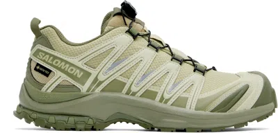 SALOMON KHAKI XA PRO 3D GORE-TEX SNEAKERS