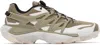 Salomon Khaki Xt Pu.re Advanced Sneakers In Fallen Rock/stone Gr