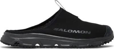 Pre-owned Salomon [l41639600] Mens  Rx Slide 3.0 Suede 'black Phantom' In Black/phantom/ebony