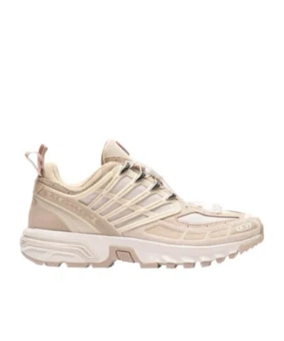 Salomon Laced Sneakers In Nude