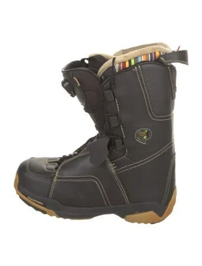 Pre-owned Salomon Leather Lace-up Boots In Multi
