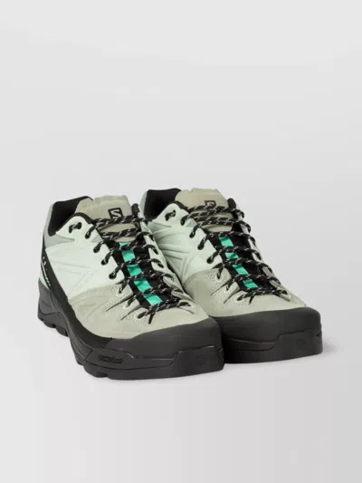 SALOMON LEATHER X-ALP MESH PANELS SNEAKERS