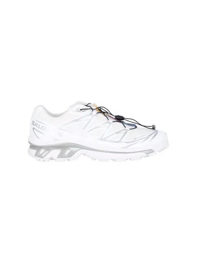 Salomon Lightweight Unisex Sneakers With Textile Lining And Rubber Outsole In White