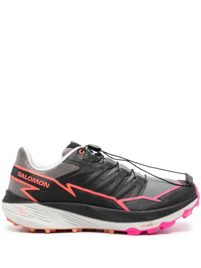 Salomon Logo-print Panelled-design Sneakers In Black
