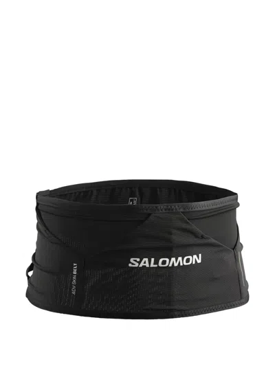 Salomon Logo-print Performance Belt In Black