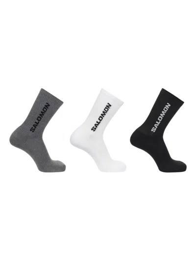 Salomon Logo-print Socks (pack Of Six) In Multi