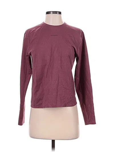 Pre-owned Salomon Long Sleeve T-shirt In Burgundy