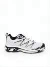 Salomon Low-profile White Sneakers With Black Accents In White