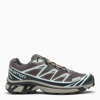 Salomon Xt-6 Quick-lace Recycled-mesh Low-top Trainers In Multicolor