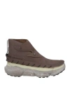 Salomon Man Ankle Boots Military Green Size 8.5 Pes - Polyethersulfone, Polyester, Leather In Green