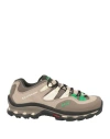 Salomon Man Sneakers Khaki Size 6 Leather In Sand