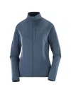 Salomon Marl-pattern Midlayer Sweatshirt In Blue
