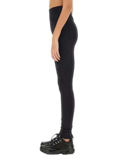 Salomon Martin Margiela Leggings With Logo In Black