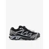 Salomon Mens Black Black Silver Xt-6 Gtx Quick-lace Mesh Low-top Trainers In Black Black Silver