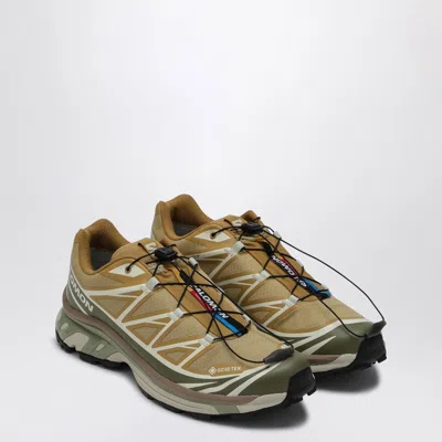 Salomon Men's Low Sneaker Xt-6 Mustard/kaki/pink