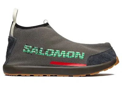 Pre-owned Salomon Men's  Coverboot The Broken Arm Sneakers In Wren/black/vanilla Ice In Multi