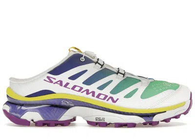 Pre-owned Salomon Men's  Xt4 Mule Mm6 Maison Margiela Sneakers In Spectrum Blue/white/spring Bouquet In Multi