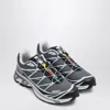 Salomon Xt-6 Grisaille Grey Mesh Sneakers In Multi