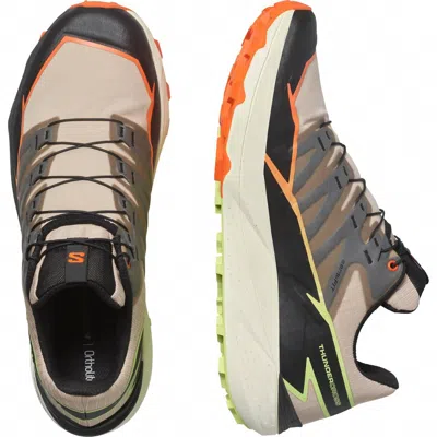 Salomon Men's Thundercross Trail Running Shoes In Black/quiet Shade/neon Flame In Multi