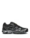 Salomon Performance-driven Xt 6 Gtx Sneakers Featuring Quicklace Technology In Black/silver