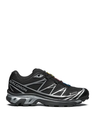Salomon Performance-driven Xt 6 Gtx Sneakers Featuring Quicklace Technology In Black
