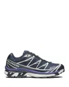Salomon Navy Blue Xt6 Goretex Sneakers In Liberty