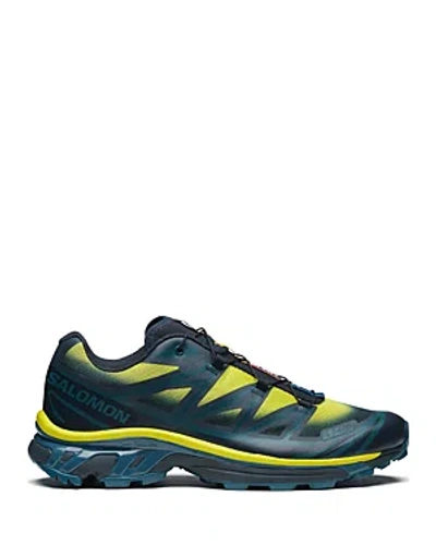 Salomon Men's Xt-6 Lace Up Sneakers In Carbon/sunny Lime/sulphur