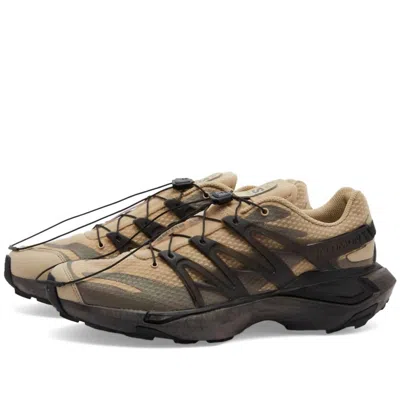 SALOMON MEN'S XT PU. RE ADVANCED SNEAKERS IN WHITE PEPPER, BLACK AND FALCON
