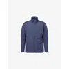 Salomon Mens Blue Nights Mountain Flex Stand-collar Shell Jacket In Blue