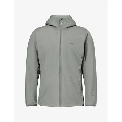 Salomon Mens Mountain Flex Woven Hooded Jacket Castor Grey In Gray