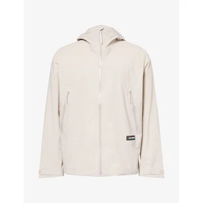 Salomon Mens Outquest Hooded Shell Jacket Silver Cloud In Neutral