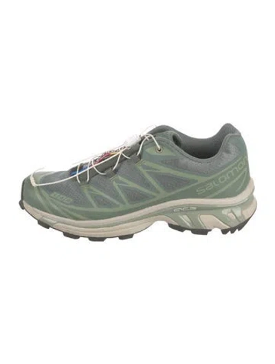 Pre-owned Salomon Mesh Athletic Sneakers In Green