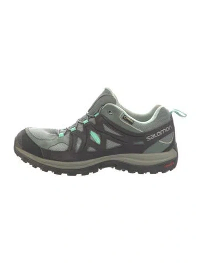 Pre-owned Salomon Mesh Athletic Sneakers In Green