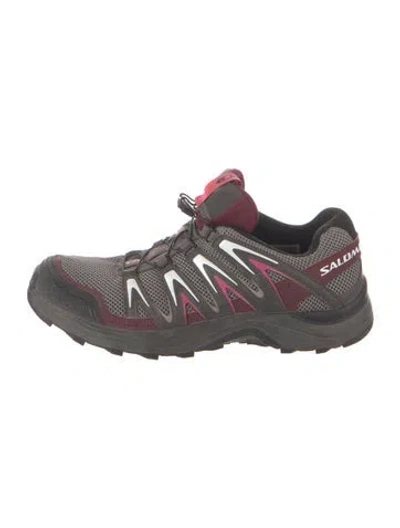 Pre-owned Salomon Mesh Athletic Sneakers In Grey
