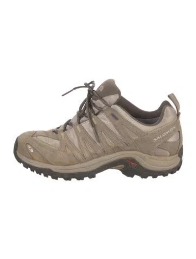 Pre-owned Salomon Mesh Athletic Sneakers In Neutral